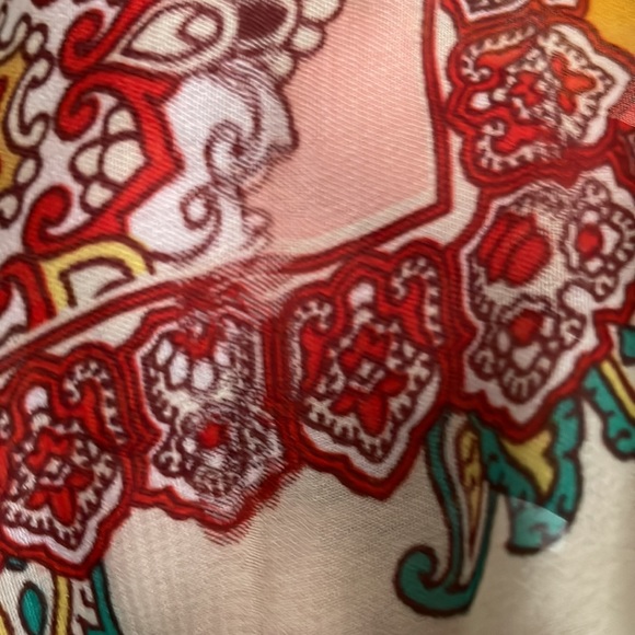 Espresso Paisley Print Boho Maxi Dress size L - Picture 14 of 16